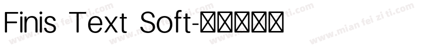 Finis Text Soft字体转换